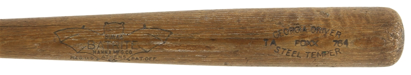 1930-1938 Jimmy Foxx Burke Batrite Professional Model / Pro Stock Bat (MEARS A4.5 / PSA/DNA Hologram)