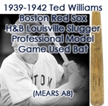 1939-42 Ted Williams Boston Red Sox H&B Louisville Slugger Professional Model Game Used Bat (MEARS A8 & PSA/DNA)