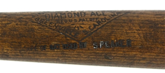 1925-28 circa Tris Speaker Zinn Beck Professional Model Bat (MEARS A7.5) “With Taped Handle”