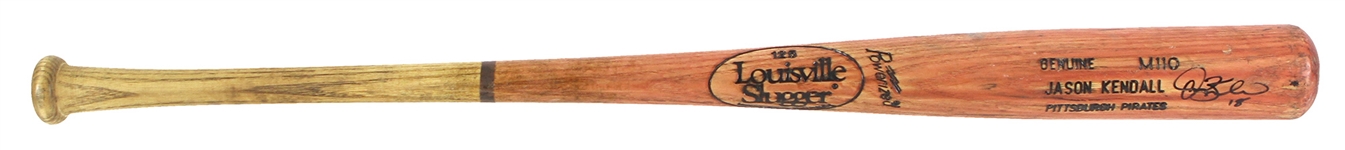 1996-97 Jason Kendall Pittsburgh Pirates Signed Louisville Slugger Professional Model Game Used Bat (MEARS LOA/JSA)