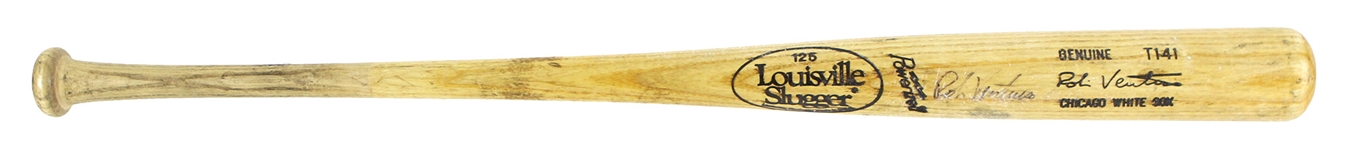 1991-97 Robin Ventura Chicago White Sox Signed Louisville Slugger Professional Model Game Used Bat (MEARS LOA/JSA)