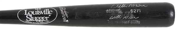 1991-94 Willie McGee San Francisco Giants Signed Louisville Slugger Professional Model Game Used Bat (MEARS LOA/JSA)