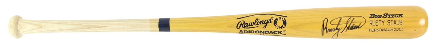 1983-85 Rusty Staub New York Mets Signed Rawlings Adirondack Professional Model Bat (MEARS LOA/JSA)