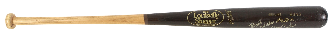 1990 Joe Carter San Diego Padres Signed Louisville Slugger Professional Model Bat (MEARS LOA/JSA)