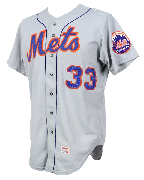 1972-74 Ray Sadecki New York Mets Game Worn Road Jersey (MEARS LOA) First Year Knit