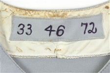1972-74 Ray Sadecki New York Mets Game Worn Road Jersey (MEARS LOA) First Year Knit