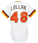 1983 Tim Lollar San Diego Padres Game Worn Home Jersey (MEARS LOA)