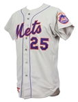 1975 Del Unser New York Mets Game Worn Road Jersey (MEARS LOA)