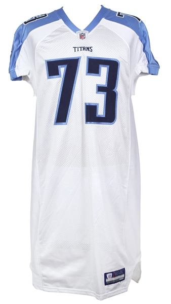 2010 Jake Scott Tennessee Titans Road Jersey (MEARS LOA)