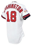 1989 Claudell Washington California Angels Game Worn Home Jersey (MEARS LOA)