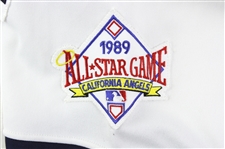 1989 Claudell Washington California Angels Game Worn Home Jersey (MEARS LOA)