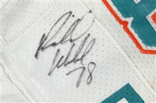 1991 Richmond Webb Miami Dolphins Signed Game Worn Road Jersey (MEARS LOA/*JSA*)