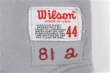1981 Joe Price Cincinnati Reds Game Worn Road Jersey (MEARS LOA)
