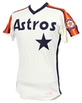 1986 Denny Walling Houston Astros Game Worn Cream Alternate Jersey (MEARS LOA) NL West Champions Season