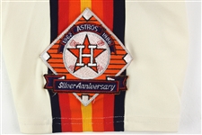 1986 Denny Walling Houston Astros Game Worn Cream Alternate Jersey (MEARS LOA) NL West Champions Season