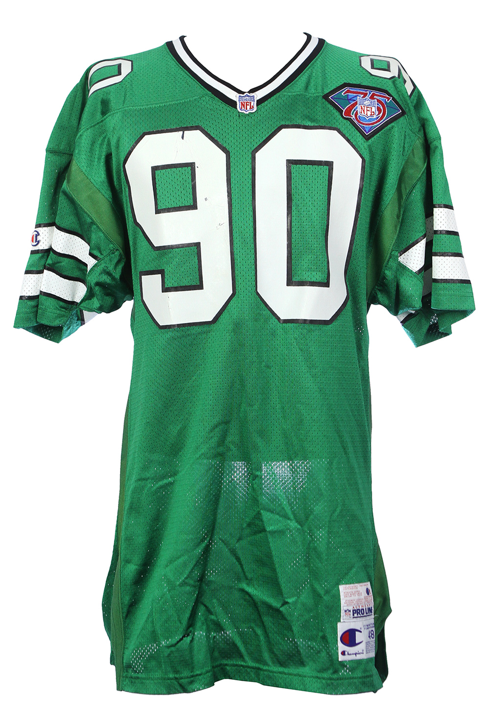 Lot Detail - 1994 Dennis Byrd New York Jets Professional Quality ...