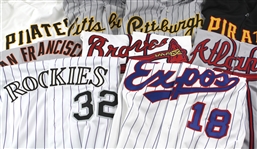 1989-2009 National League Game Worn Jersey Collection - Lot of 16 w/ Dwight Gooden Astros, Julio Franco Braves, Lloyd McClendon Pirates & More (MEARS LOA)