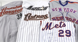 1989-2009 National League Game Worn Jersey Collection - Lot of 16 w/ Dwight Gooden Astros, Julio Franco Braves, Lloyd McClendon Pirates & More (MEARS LOA)