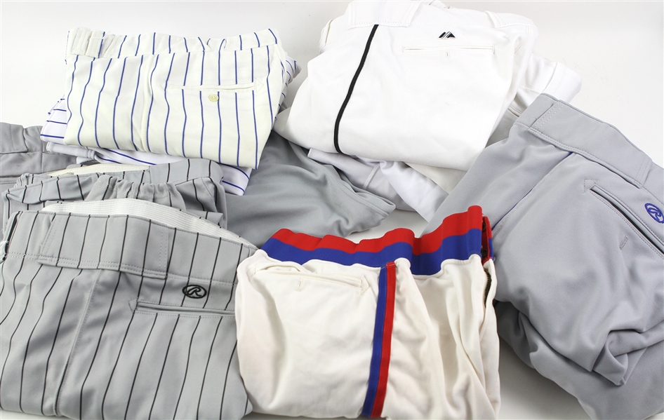 1978-2005 Game Worn Pants & Jersey Collection - Lot of 28 w/ Egardo Alfonzo Mets Jersey, Ruben Sierra Yankees Jersey, Wade Boggs Yankees Pants, Mookie Wilson Mets Pants & More (MEARS LOA)