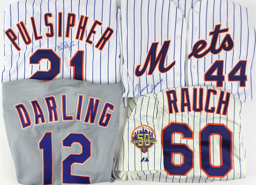 1973-2012 New York Mets Game Worn Jerseys - Lot of 18 w/ Rusty Staub Dual Signed Uniform, Ron Darling & More (MEARS LOA)