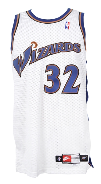 1999-2000 Richard Hamilton Washington Wizards Game Worn Home Jersey (MEARS LOA) "Provenance from PC Richard & Sons Electronic Company"