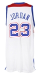 2002-03 Michael Jordan Washington Bullets Throwback Jersey (MEARS LOA) Provenance from PC Richards & Son Electronic Company
