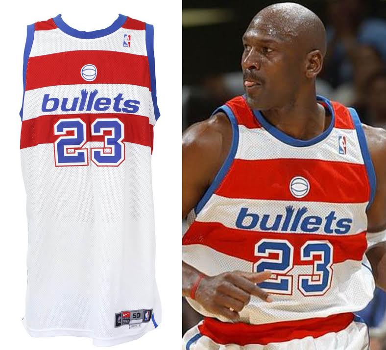 2002-03 Michael Jordan Washington Bullets Throwback Game Issued Jersey