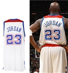 2002-03 Michael Jordan Washington Bullets Throwback Jersey (MEARS LOA) Provenance from PC Richards & Son Electronic Company