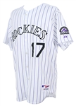 2005-08 Todd Helton Colorado Rockies Signed Game Worn Home Jersey (MEARS A10/JSA) "Provenance from PC Richards & Son Electronic Company"