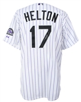 2005-08 Todd Helton Colorado Rockies Signed Game Worn Home Jersey (MEARS A10/JSA) Provenance from PC Richards & Son Electronic Company