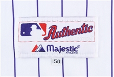 2005-08 Todd Helton Colorado Rockies Signed Game Worn Home Jersey (MEARS A10/JSA) Provenance from PC Richards & Son Electronic Company