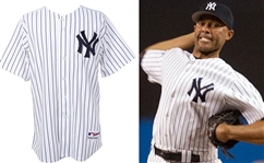 2005 Mariano Rivera New York Yankees Signed Game Worn Home Jersey (MEARS A10/JSA/Steiner/MLB Hologram) Provenance from PC Richards & Son Electronic Company