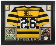 2017 LeVeon Bell Pittsburgh Steelers 36" x 44" Framed Display w/ Signed Jersey (*JSA*)