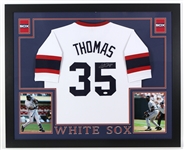 2017 Frank Thomas Chicago White Sox 36" x 44" Framed Display w/ Signed Jersey (*JSA*)