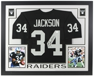 2000s Bo Jackson Los Angeles Raiders 36" x 44" Framed Display w/ Signed Jersey (*JSA*)