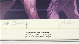 1973-76 Living Legends 21 x 25 Framed Signed Lithograph Collection - Lot of 8 w/ Joe DiMaggio, Joe Louis, Jack Nicklaus, Johnny Unitas & More (JSA)