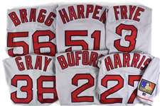 1986-2000 Boston Red Sox Game Worn Jersey Collection - Lot of 11 w/ Tommy Harper, Jody Reed, Greg Harris, Darren Bragg & More (MEARS LOA)