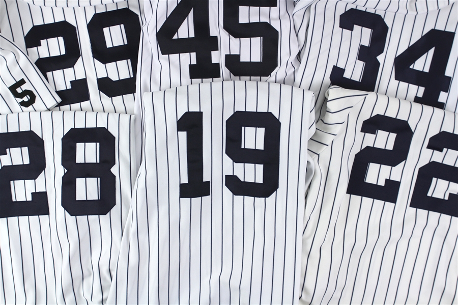 1985-2008 New York Yankees Game Issued/Worn Jersey Collection - Lot of 15 w/ Roberto Kelly, Kenny Lofton, Robin Ventura, Ruben Sierra, Jeff Nelson & More (MEARS LOA/Steiner)