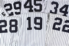 1985-2008 New York Yankees Game Issued/Worn Jersey Collection - Lot of 15 w/ Roberto Kelly, Kenny Lofton, Robin Ventura, Ruben Sierra, Jeff Nelson & More (MEARS LOA/Steiner)
