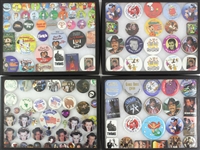 1960s-90s Baseball Football Basketball Politics Pop Culture Entertainment Pinback Button Collection - Lot of 325+