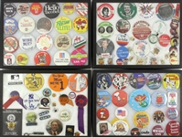 1960's-90's Baseball Football Basketball Politics Pop Culture Entertainment Pinback Button Collection - Lot of 325+