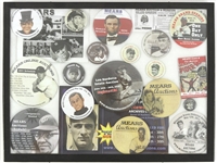 1960's-90's Baseball Football Basketball Politics Pop Culture Entertainment Pinback Button Collection - Lot of 325+