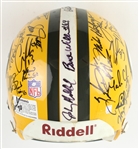 1996 Green Bay Packers Super Bowl XXXI Champion Team Signed Full Size Helmet w/ 40 Signatures Including Brett Favre, Mike Holmgren, Desmond Howard & More (JSA)