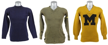 1919-1920s Jack Markweiss Marquette University Collection - Lot of 4 w/ Shoes, Sweater,  & Football Jersey (MEARS LOA)