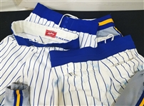 1984-89 Milwaukee Brewers Game Worn Uniform Pants - Lot of 6 w/ Mike Caldwell, BJ Surhoff, Rob Deer & More (MEARS LOA)