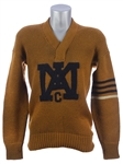 1919 Jack Markweiss Marquette Academy Football Memorabilia Collection - Lot of 3 w/ Matted Studio Photo, Sweater & Cleats (MEARS LOA)