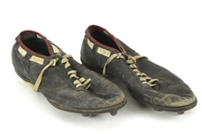 1919 Jack Markweiss Marquette Academy Football Memorabilia Collection - Lot of 3 w/ Matted Studio Photo, Sweater & Cleats (MEARS LOA)