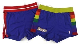 1985-89 Game Worn Basketball Uniform Shorts - Lot of 6 w/ Ron Harper, Mugsy Bogues & More (MEARS LOA)
