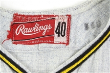 1965 Los Angeles Game Worn Rawlings Flannel Baseball Jersey (MEARS LOA) 