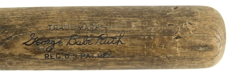 1921-31 Babe Ruth New York Yankees H&B Louisville Slugger Professional Model Whopping 37” Bat (MEARS A6) “Longest Ruth Bat Known!”